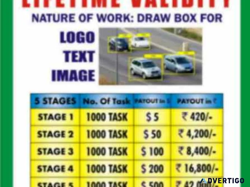 Tips to make income from home | bounding box draw box and earn |
