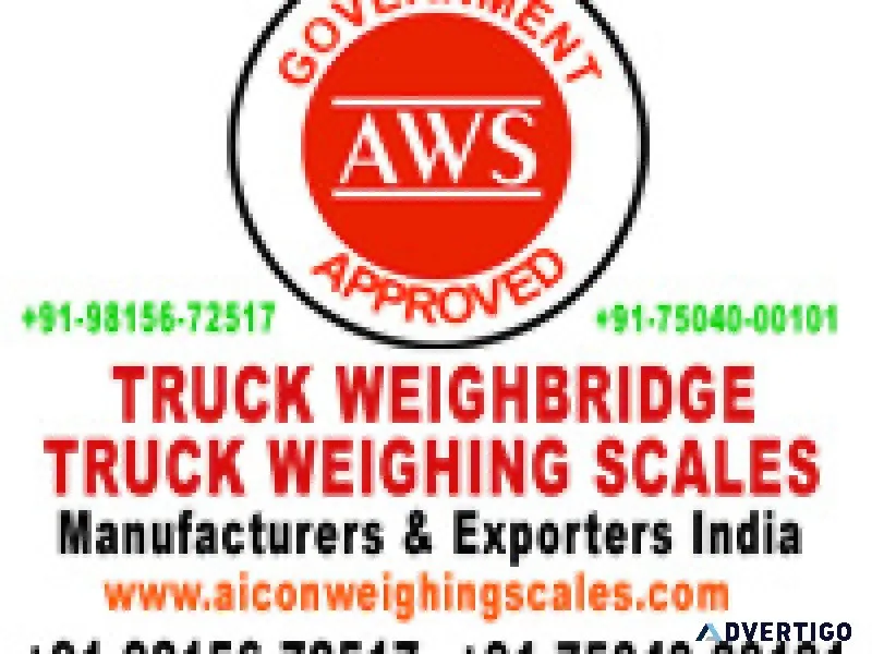 Truck weighing scales, truck weighbridge, dharamkanta, industria