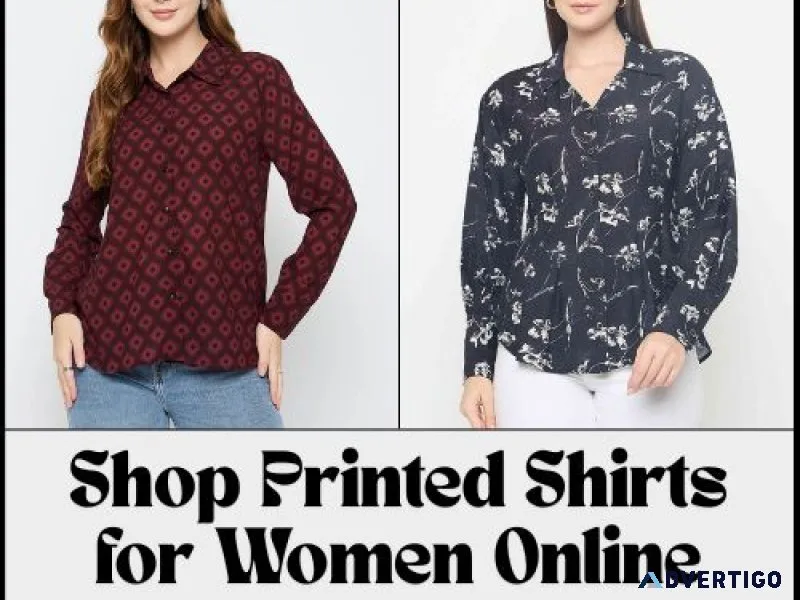 Shop printed shirts for women online