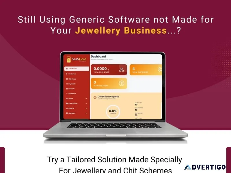 Saasgold all-in-one gold saving scheme software