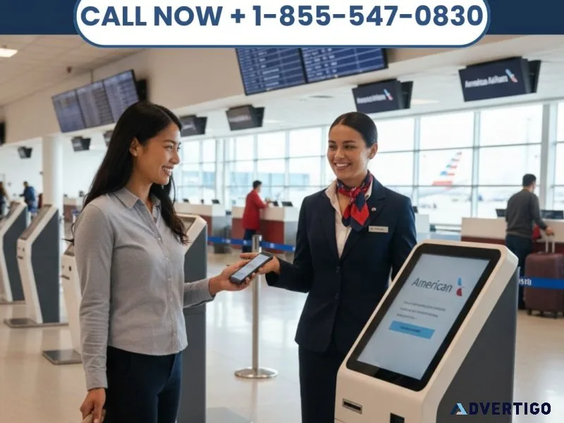 Smooth boarding starts with american airlines check-in | call +1