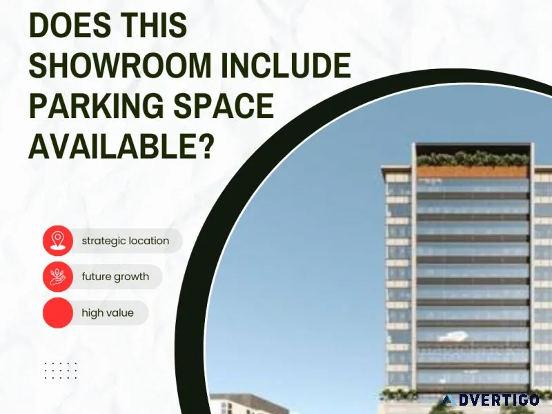Does this showroom include parking space available?