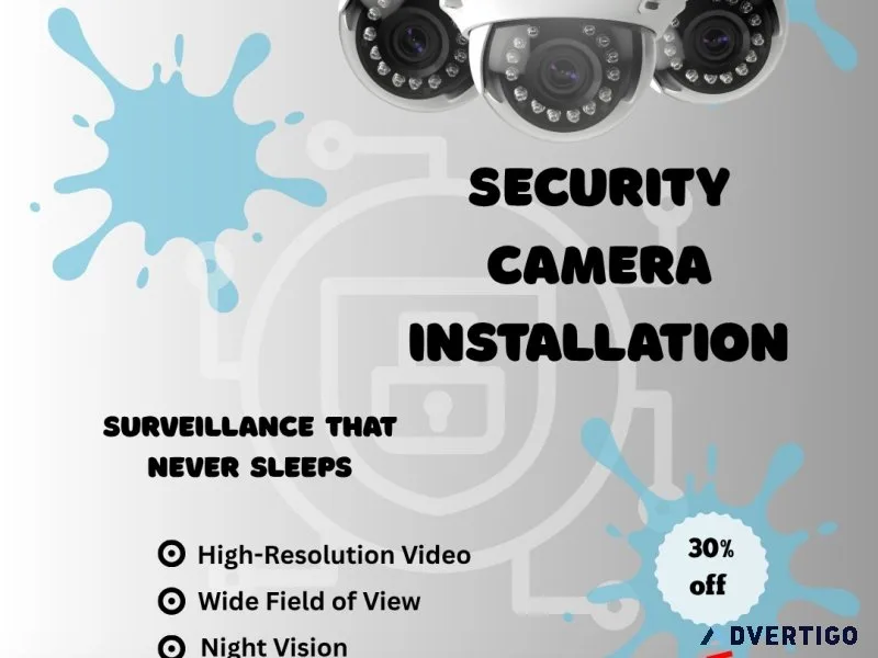 Installation of security cameras