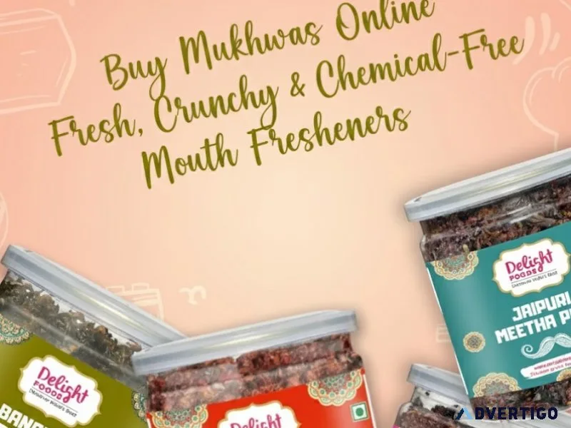 Buy mukhwas online fresh, crunchy & chemical-free mouth freshen