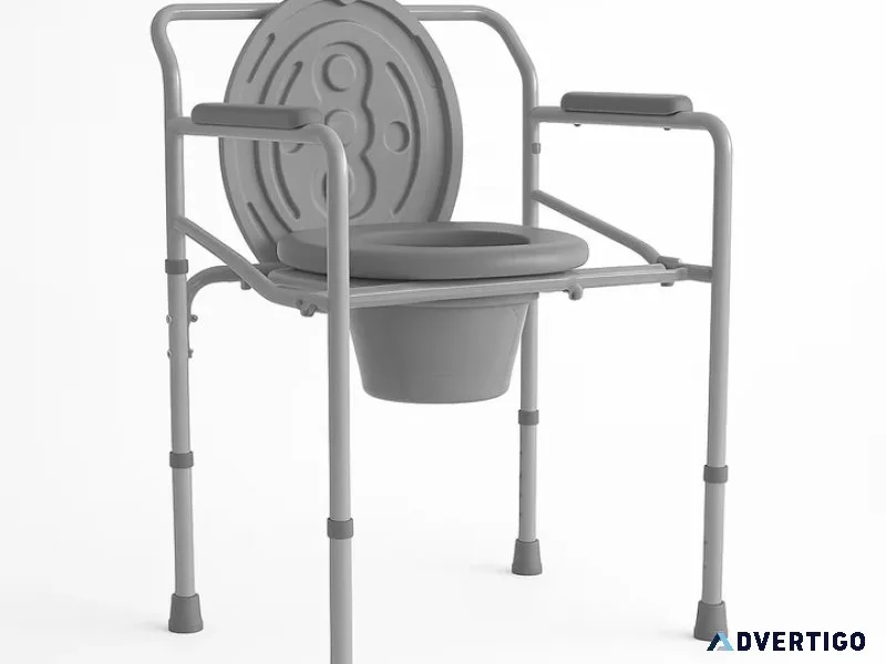 Durable adult potty chair for safe & comfortable daily use