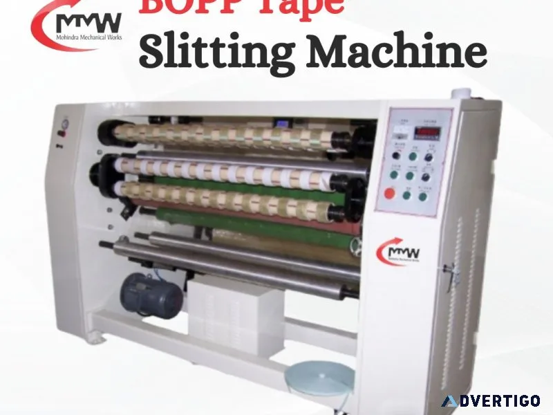 Bopp tape slitting machine - mohindra mechanical works