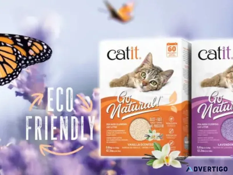Catit natural cat litter – strong odor control & clumping