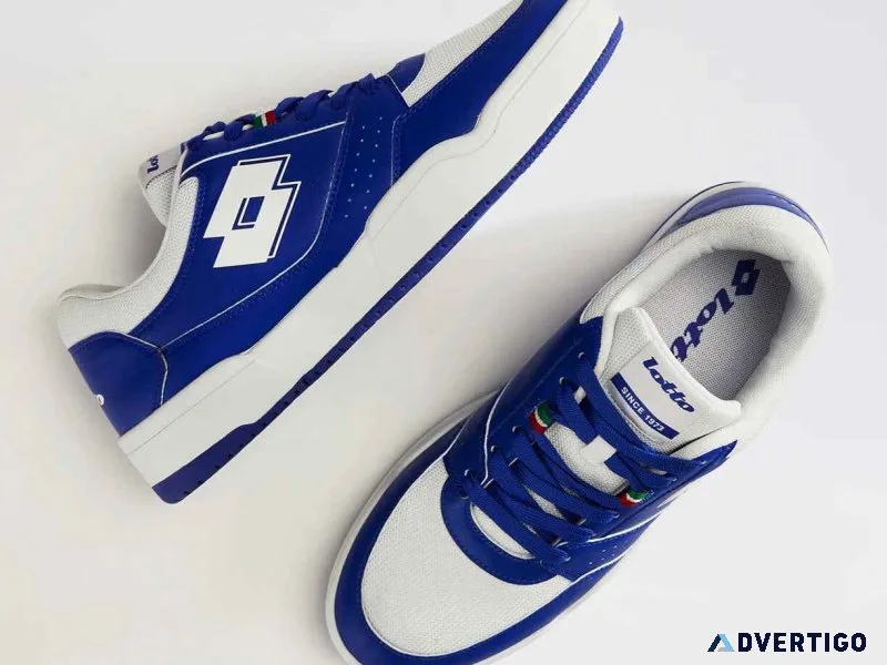 Lotto casual shoes for men: leather comfort and daily wear