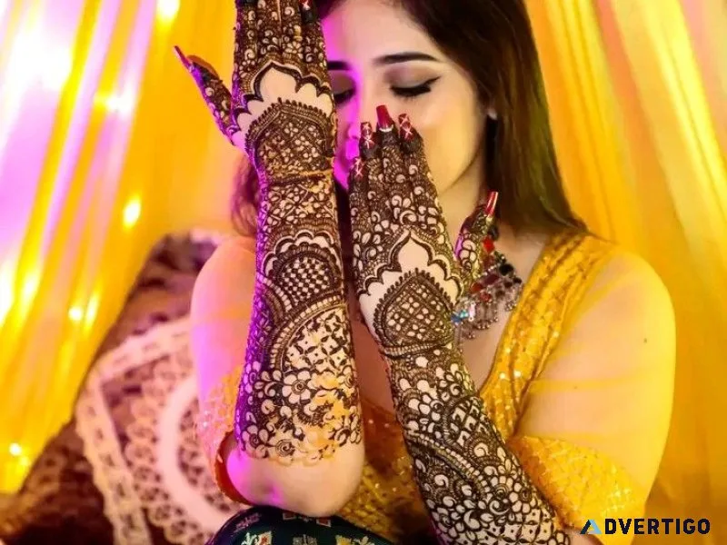 Experience the art and beauty of premium mehndi services