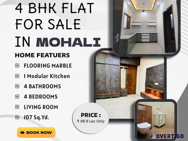 4 bhk flats for sale in mohali