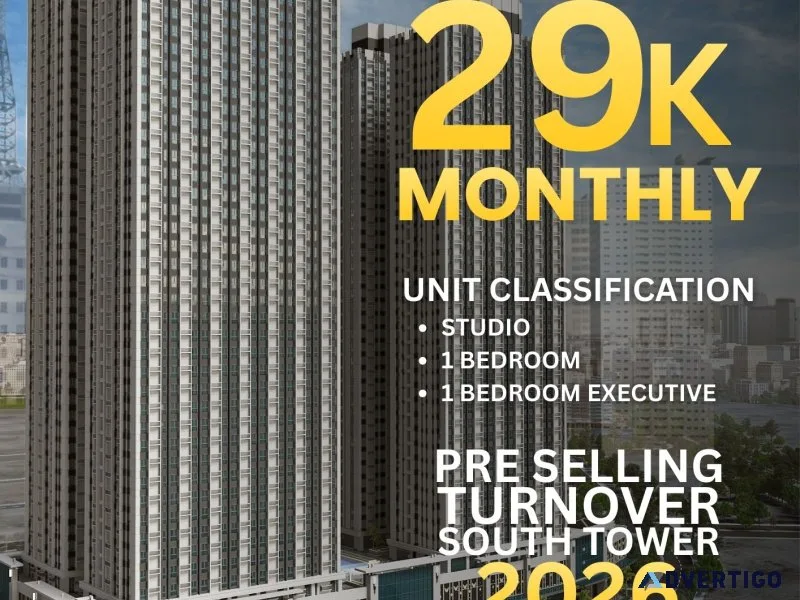 Pre selling condo in ortigas cbd nearby rob galleria and adb