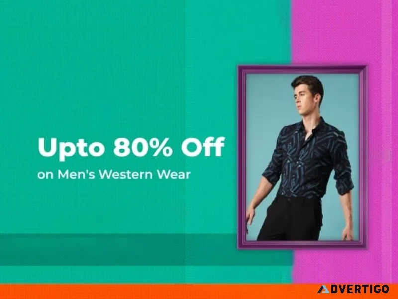 Upto 80% off on men s western wear