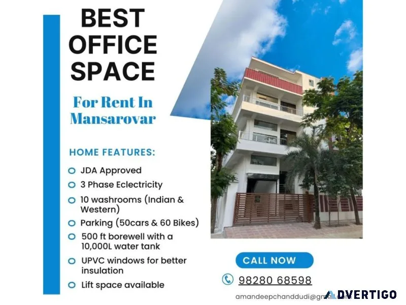 Ready-to-move commercial space in mansarovar, jaipur