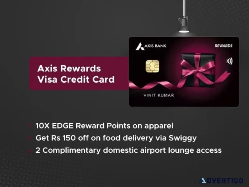 Axis rewards visa credit card - versatile rewards card that earn