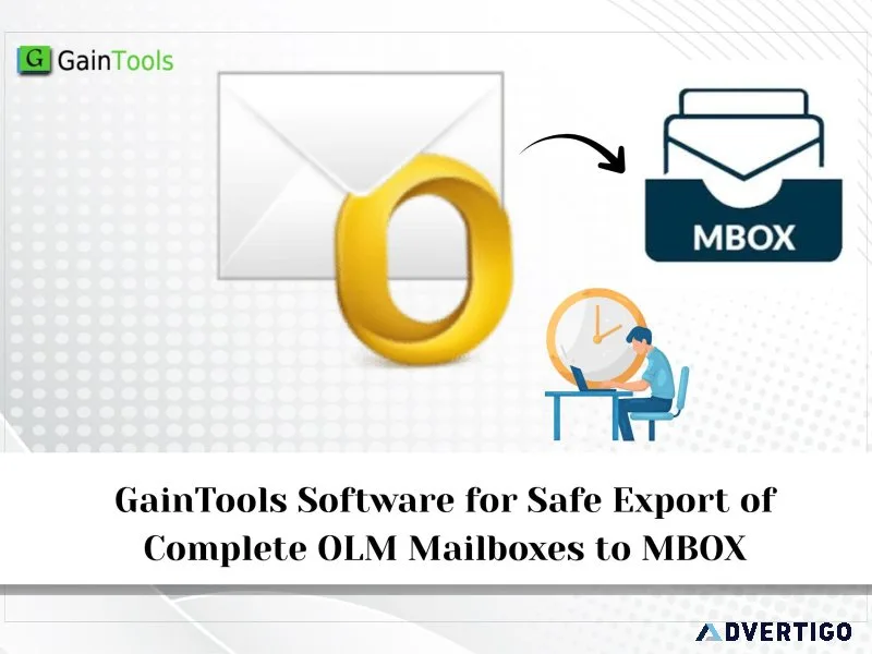Gaintools software for safe export of complete olm mailboxes to