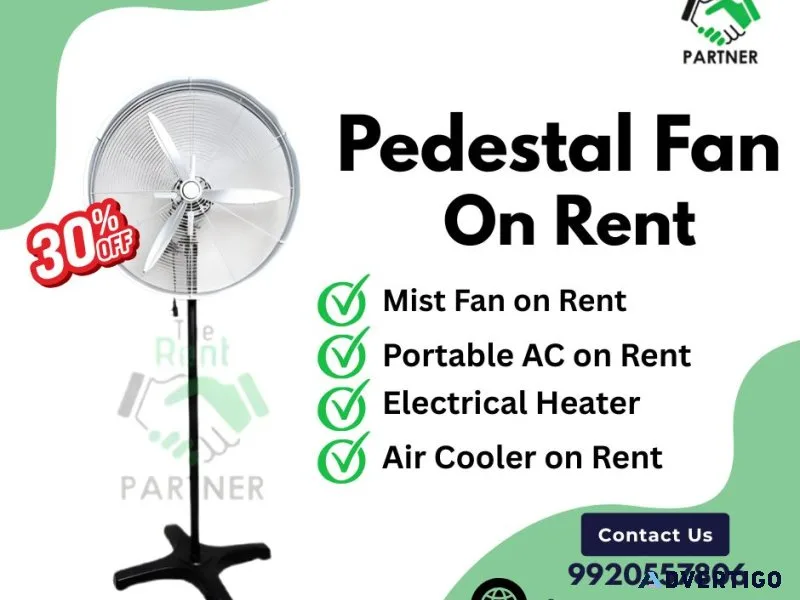 Pedestal fan on rent | affordable cooling solutions