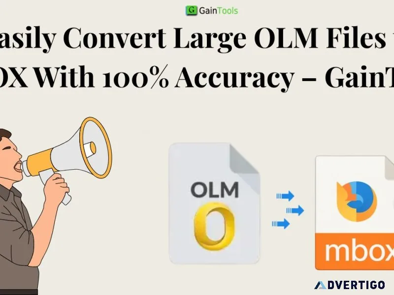 Easily convert large olm files to mbox with 100% accuracy – gain