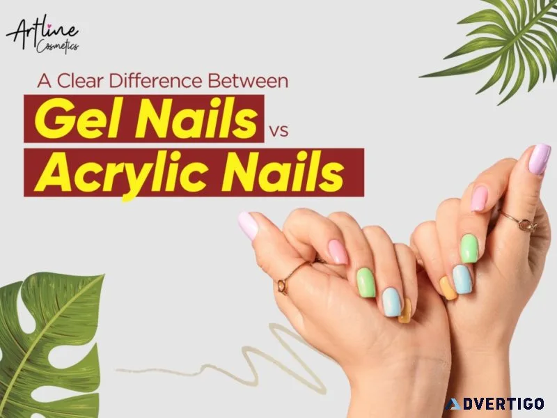 A clear difference between gel nails vs acrylic nails