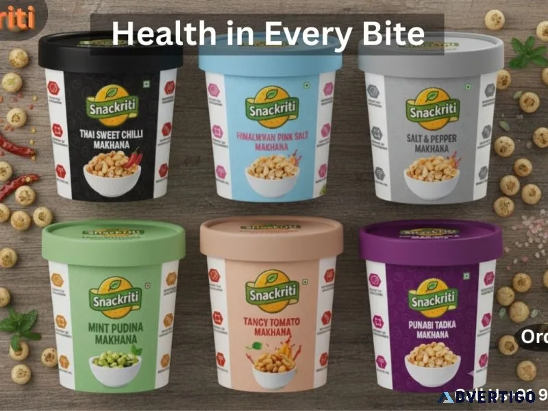 Snackriti: trusted makhana manufacturer in noida