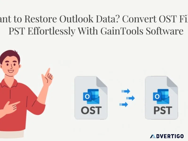 Want to restore outlook data? convert ost file to pst easily