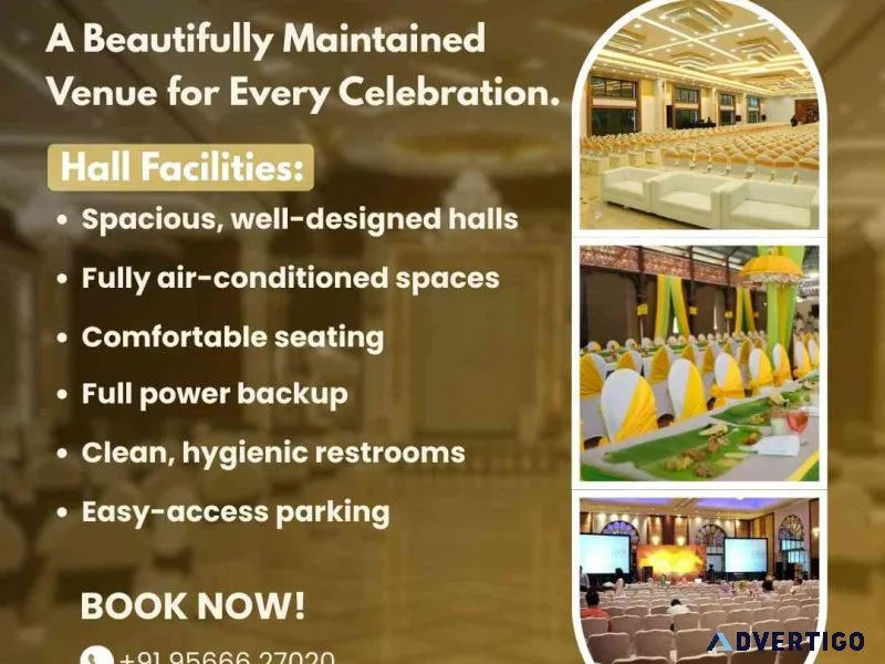 Affordable marriage hall in madurai for all functions