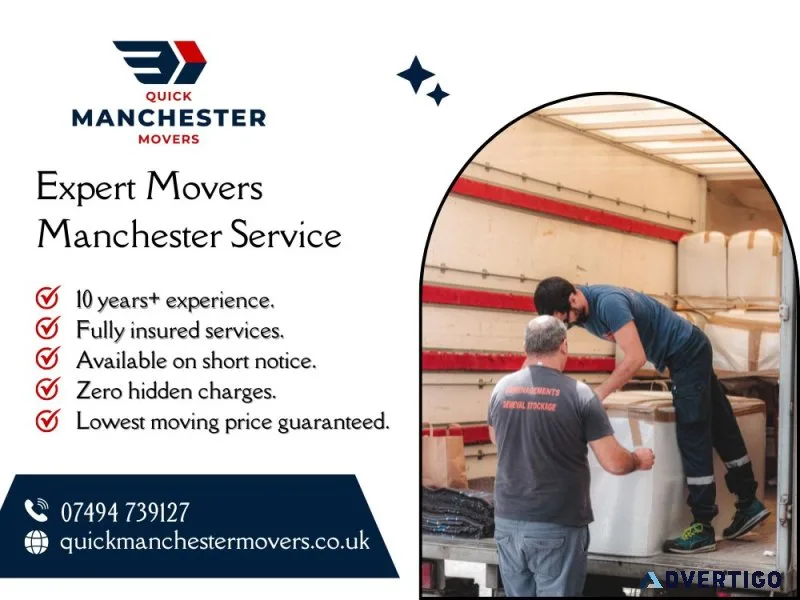 Expert movers manchester service