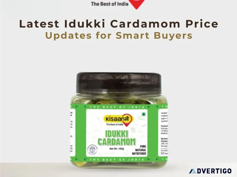 Latest idukki cardamom price updates for smart buyers