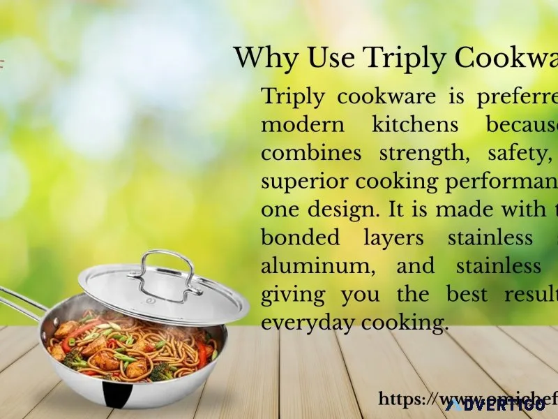 Why used triply cookware