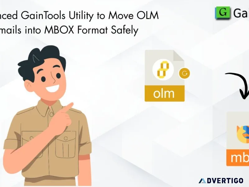 Advanced gaintools utility to move olm emails into mbox format