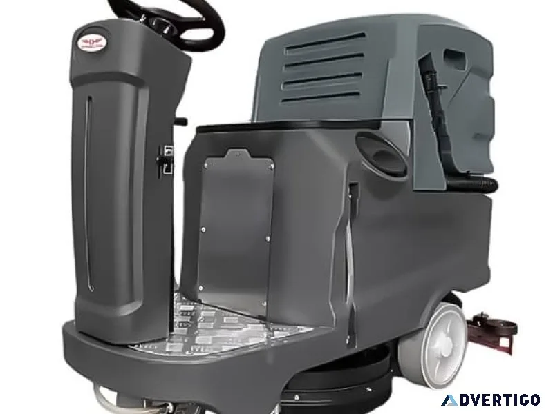 Ride on scrubber drier | dynaclean industries dro-8085