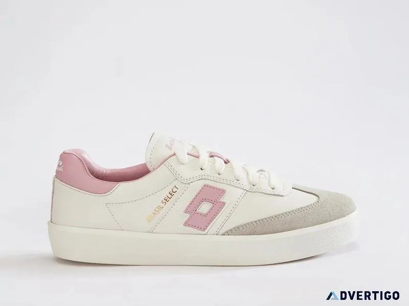 Lotto women leggenda shoes: premium leather lifestyle sneakers