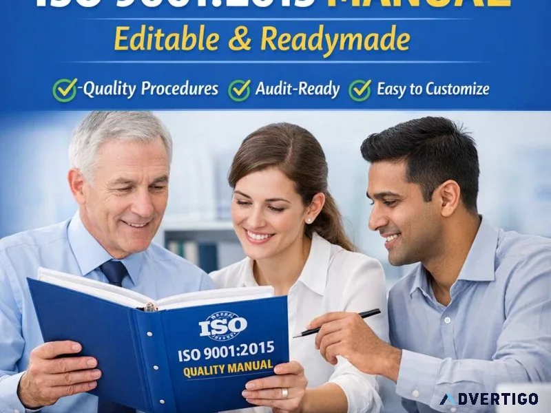 Iso 9001 manual – ready-to-use qms document