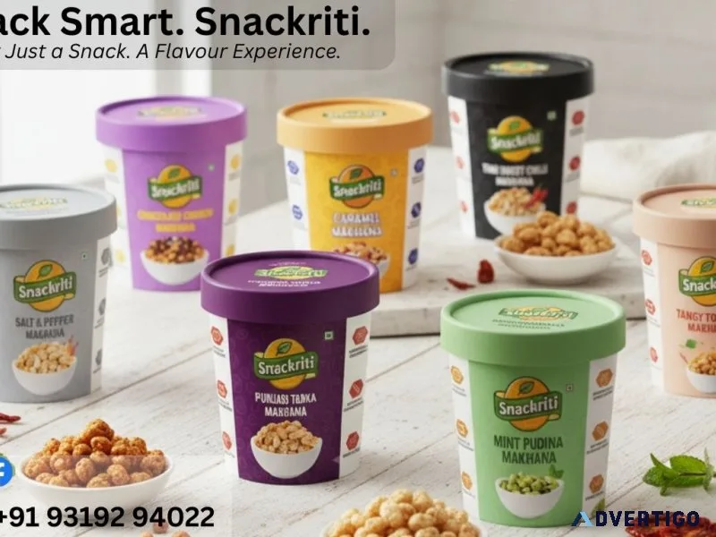 Premium makhana manufacturer in noida | snackriti