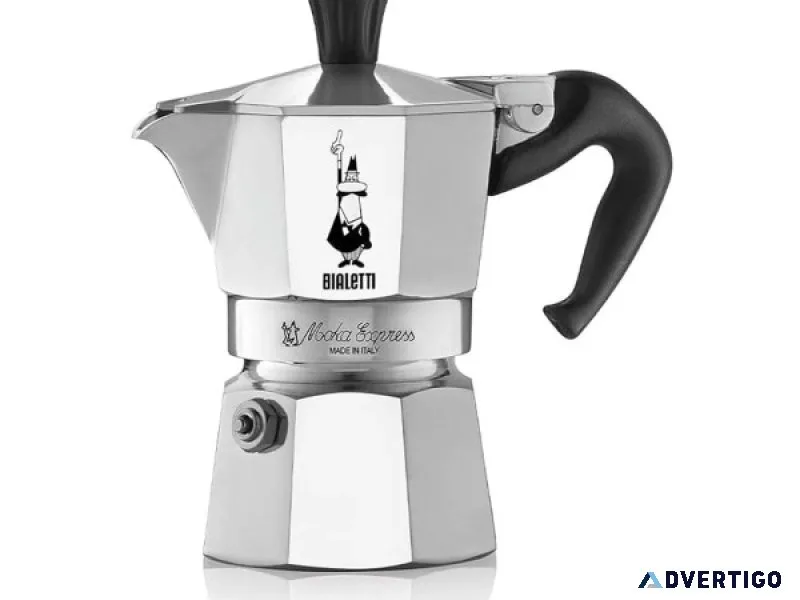 Brew italian coffee at home with bialetti moka pots
