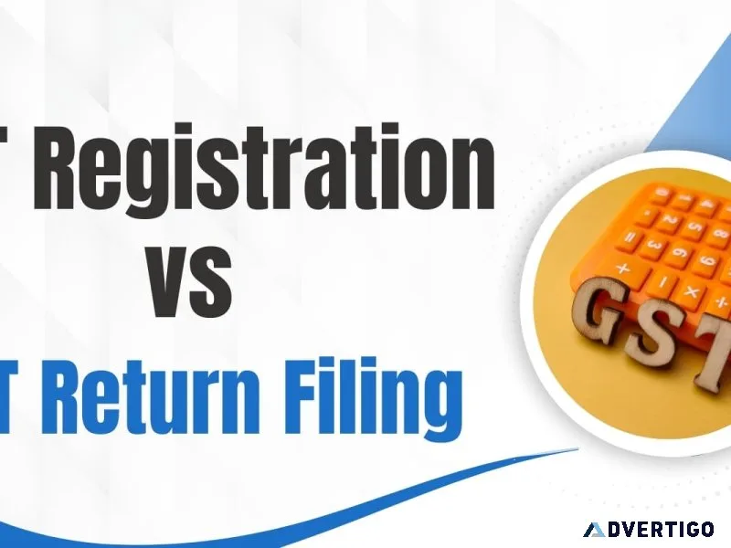 Difference between gst registration and gst return filing