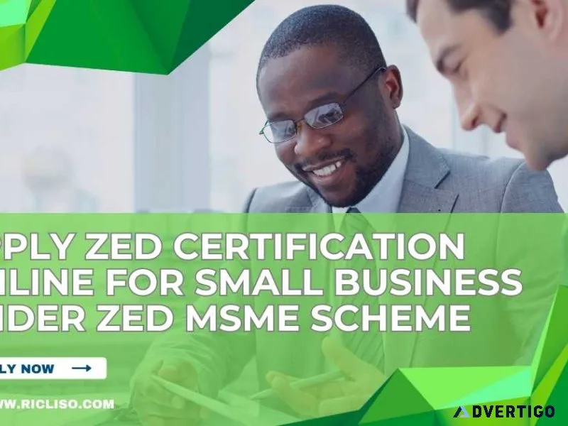 Apply zed certification online for small business under zed msme