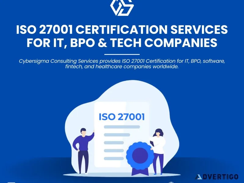 Iso 27001 certification services for it, bpo & tech company