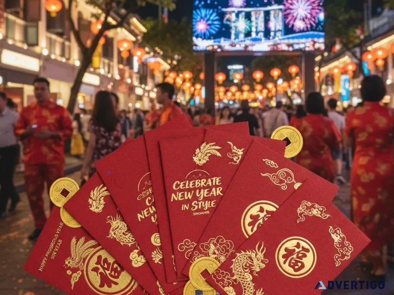 Festive red packets singapore | celebrate new year in style