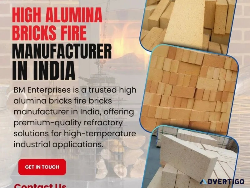 High alumina bricks fire bricks manufacturer in india