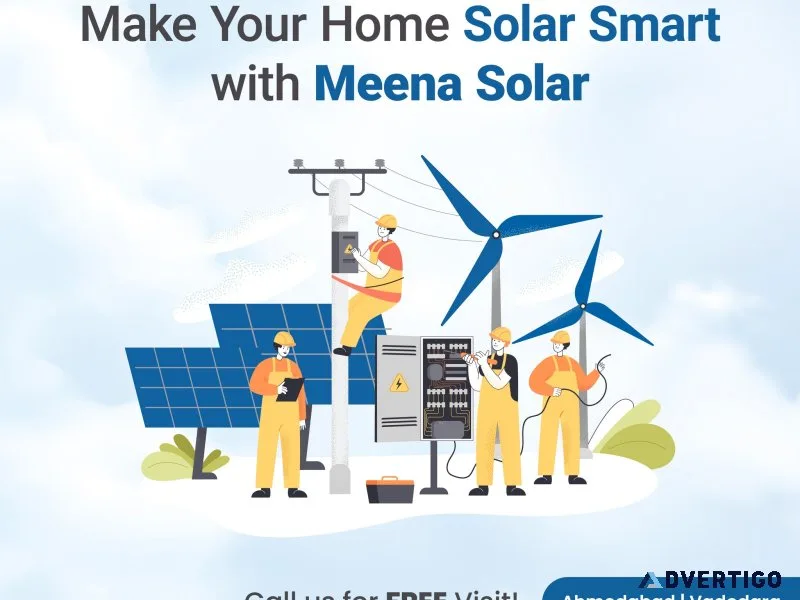 Best rooftop solar panel installation in vadodara - meena solar