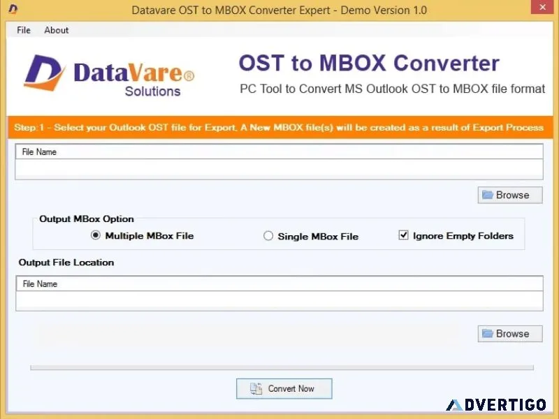 Datavare ost to mbox converter