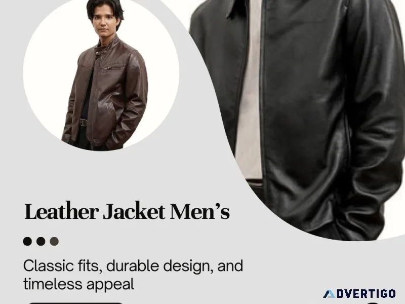 Leather jacket mens | classic leather jackets by hidesign