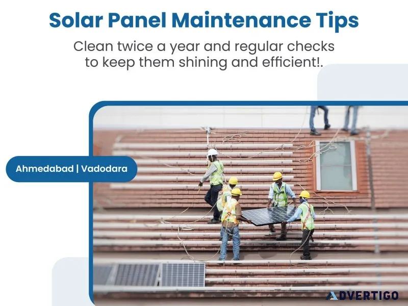 Local solar panel cleaning & maintenance services in vadodara -