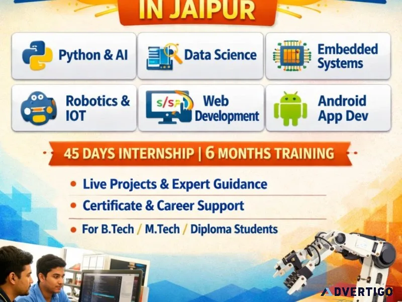 45 days / 6 months internship in jaipur