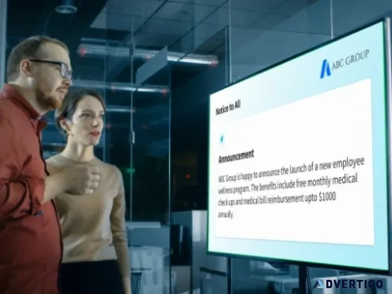 Digital signage software for modern business signage