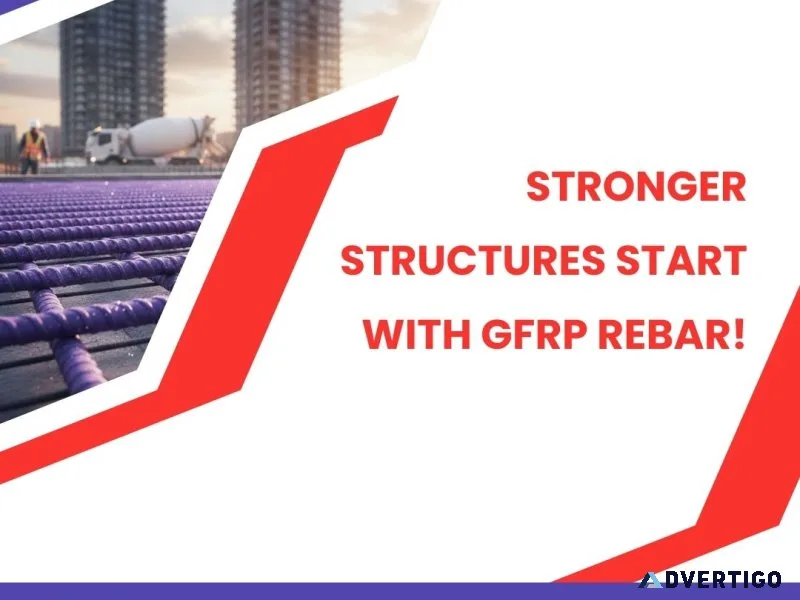 Advanced gfrp rebar for modern construction