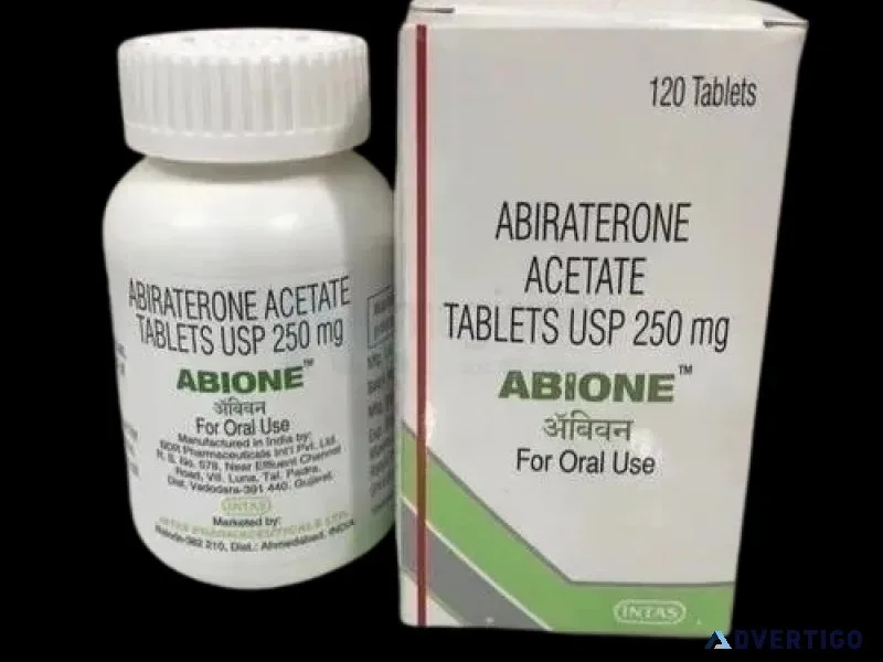 Treat metastatic prostate cancer with abione 250mg tablet