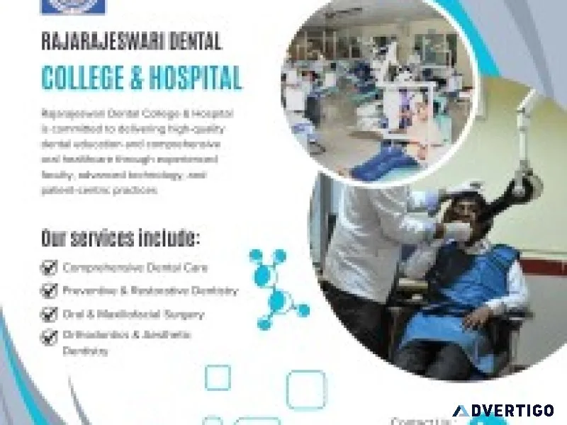 Bds course in bangalore | rajarajeswari dental college & hospita