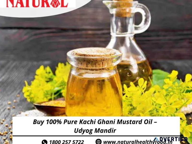 Buy 100% pure kachi ghani mustard oil – udyog mandir