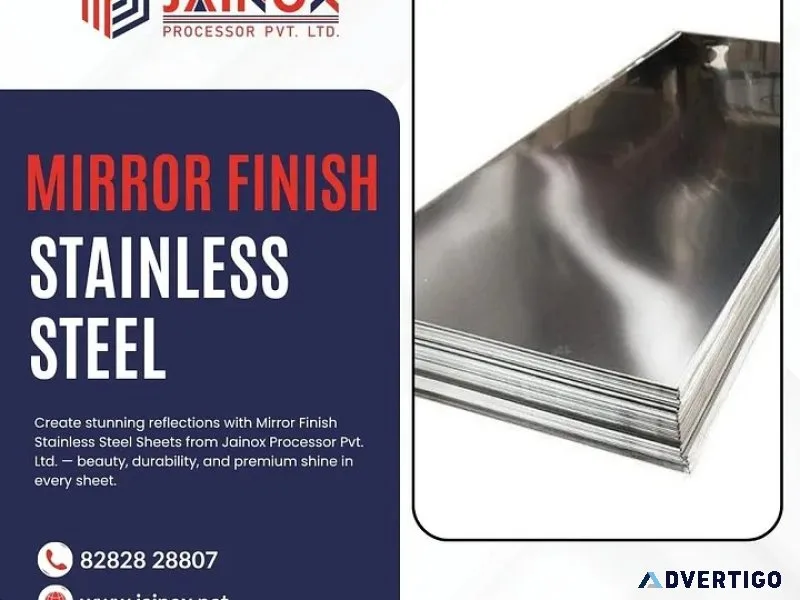 Mirror finish stainless steel sheets manufacturer & supplier